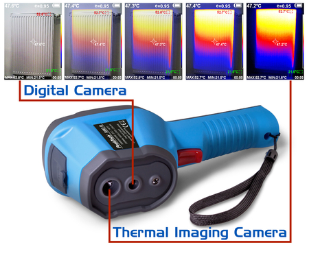 Pirometr Kamera Termowizyjna termodetektor PeakTech 5610B