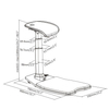 Ergonomischer Bürohocker verstellbar DROID Matte