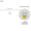 Lampa sufitowa do biura LED GLOW D24 4000K Czarna