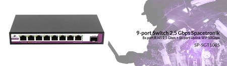 SWITCH 8 25G-Anschlüsse + 1 10G SFP-Anschluss SP-SGT108S
