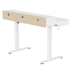 Mobile Singlel-Motor Sit-Stand Desk with Divider