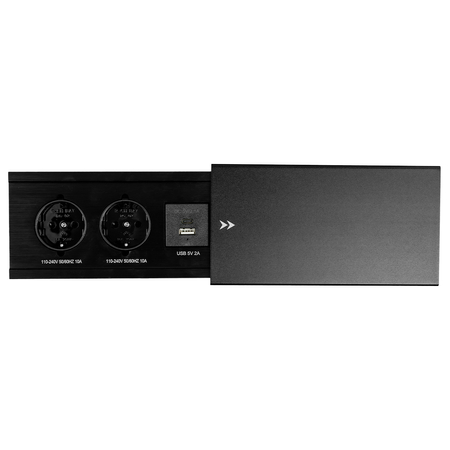 Gniazdo meblowe rozsuwane Spacetronik SPS-S24CB V2 COMPACT