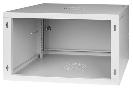 Szafa RACK 19'' 6U 450mm SZARA Drzwi stalowe