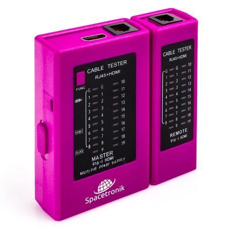 Tester HDMI i kabli sieciowych RJ45 Spacetronik SP-LT05 - zdjęcie 2