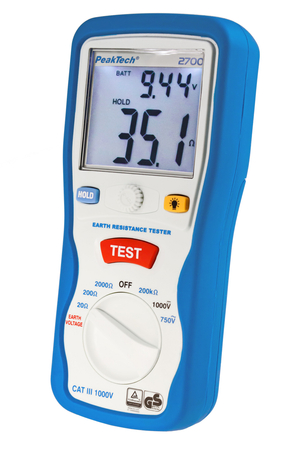 PeakTech 2700 Digitaler Erdungs- und Widerstandstester