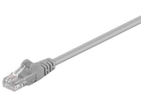 LAN Patchcord CAT 5E 15m grau