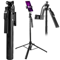 Spacetronik SR-ROLLPIX02 Selfie Stick z czworonożnym statywem