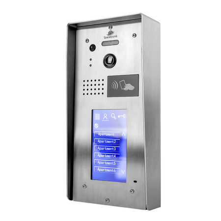 Zestaw wideodomofon sześciorodzinny Spacetronik DiO NFC