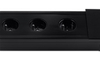 Gniazdo blatowe rozsuwane czarne 3x 230v Spacetronik SPS-S33B