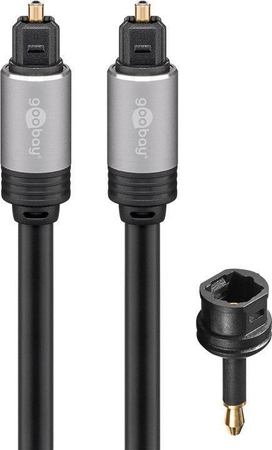 Audiokabel Klinke - 2x RCA Goobay Plus TEXTIL 2m - zdjęcie 2