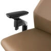 OUTLET Fotel ergonomiczny biurowy z podłokietnikiem 4D Spacetronik GUNNAR brązowy