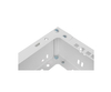 Uchwyt Rack ścienny 19" 4U 330mm Szary