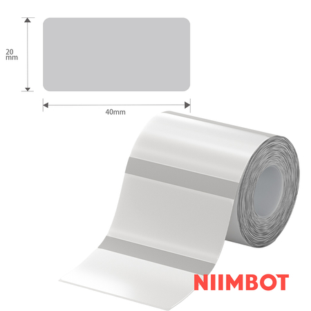 Etykiety seria B Niimbot 40x20mm 320szt przezroczyste - zdjęcie 2