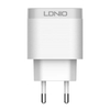 Ładowarka sieciowa USB 18W QC 3.0   kabel Lightning Szybkie Ładowanie LDNIO A303Q