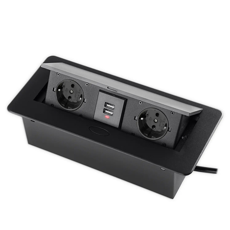 Gniazdo blatowe otwierane Spacetronik SPS-D24B V2 Outlet B