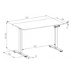 Manualne biurko Spacetronik Moris 113WW 120x60