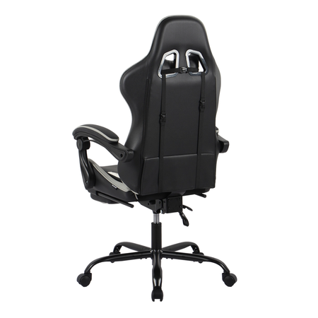 Zestaw do nowoczesnego biura: biurko elektryczne + fotel szary