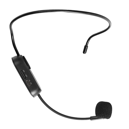 Bezprzewodowy mikrofon UHF nagłowny headset Spacetronik SP-VUHF
