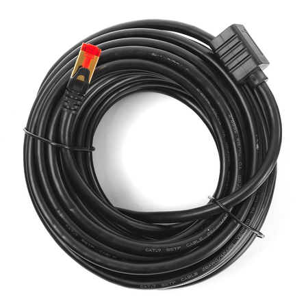 Kabel LAN przedłużacz CAT7  S/FTP CU czarny 5m