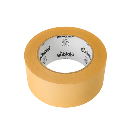 Ekologiczna taśma pakowa papierowa Kraft Hot-Melt 50 mm / 50 m Bublaki BT-S51 - zdjęcie 2
