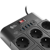 Listwa zasilająca 13xAC 4xUSB 2xUSB-C