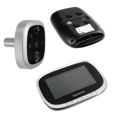 Inteligentny cyfrowy wizjer do drzwi  z kamerą WIFI i czujnikiem ruchu smart home Spacetronik SL-DB20 Smart Life Tuya OUTLET