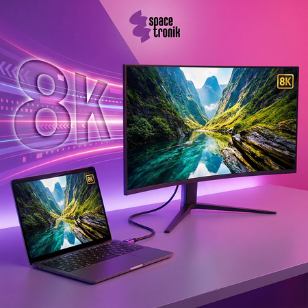 UHS HDMI 2.1 8K Kabel Spacetronik SH-SPR120 12m - zdjęcie 2