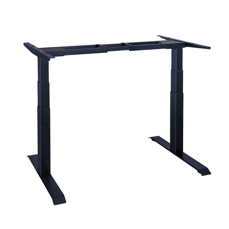 Biurko regulowane Vegard elektryczne dwusilnikowe MDF granatowo-różowe