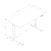 Biurko regulowane elektrycznie Spacetronik SPE-O112BB Moris OUTLET
