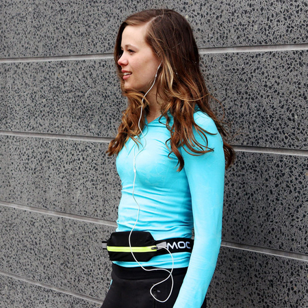 Sportowa saszetka nerka na telefon Expandable Waist Bag lime