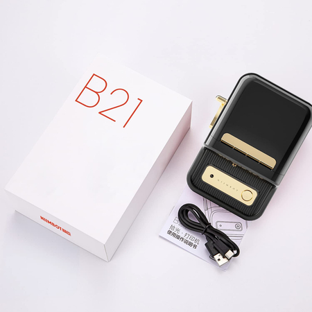 Niimbot B21 Etikettendrucker schwarz - zdjęcie 2