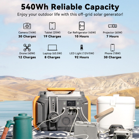 FlashFish Energiebank A501 1000W 540Wh 150000mAh