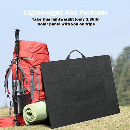 Przenośny panel solarny FlashFish 50W do ładowania powerbanku, smartfonów, urządzeń S1850 FF