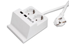 Listwa zasilająca z podstawką 2x 230V i 2x USB 2,5A PeakTech 3125