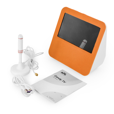 Mini Portable TV 7" DVB-T2 H.265 Orange