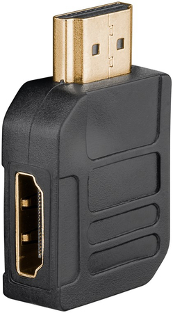Adapter gniazdo - wtyk HDMI 2.1 8K POZIOMY 270st.