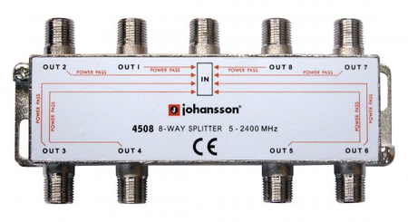 Rozgałęźnik 1/8 8-drożny 5-2300 MHz Johansson 4508
