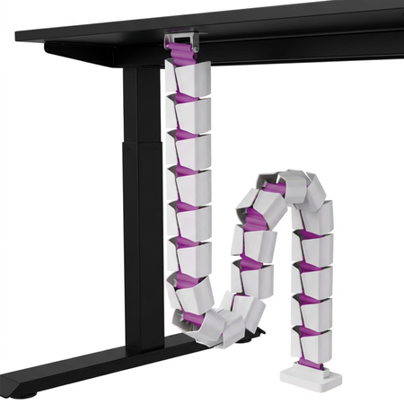 Organizer kablowy Spacetronik SPK-130WP biały