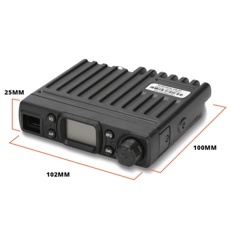 CB-Funkgerät Mini SQ/ASQ Verstärkung AM/FM Spacetronik CB-27