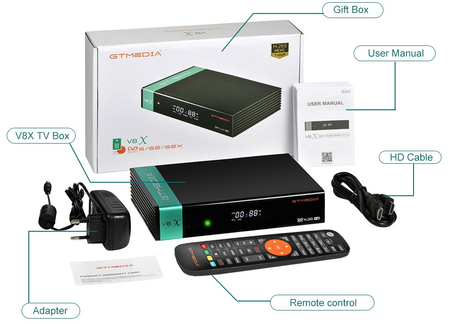 GTMedia ECAMD V8X DVB-S2/S2X WiFi-Tuner