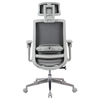 Fotel ergonomiczny biurowy 5D z podnóżkiem Spacetronik Albert Szary