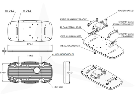 Antena 4w1 WiFi MIMO4x4 Poynting EPNT-7-V1-01