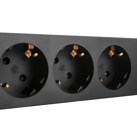 Listwa Zasilajaca Podblatowa Przedłużacz USB RJ45 CAT.6 Spacetronik SPSU38B_V2