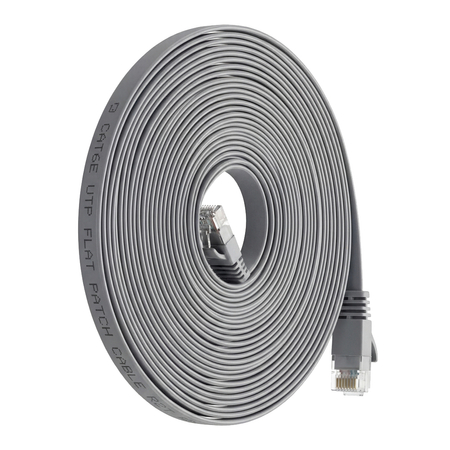 CAT 6A płaski kabel sieciowy U/UTP szary 10M