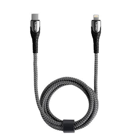 USB-C - Lightning Kabel LDNIO 1m grau 30W LC111