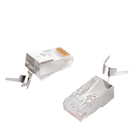 RJ45 Kat. 7 FTP-Steckverbinder NC-RJ457FT-16 100St - zdjęcie 2