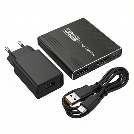 Rozgałęźnik DisplayPort 1x2 4K Spacetronik