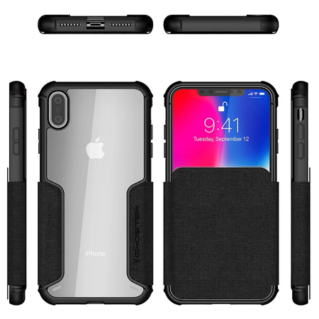 Etui Exec 3 Apple iPhone Xs Max czarny - zdjęcie 2