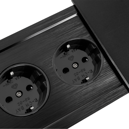 Gniazdo chowane w blat Spacetronik SPS-S33B V2 COMPACT
