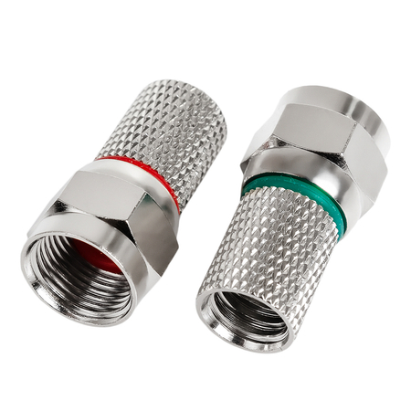 Wtyk F nakręcany HQ O-ring MIX 6.5mm/22.5mm Spacetronik TV-FT07 - 50szt